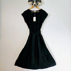 A New Day - Black Belted Tiered Dress *New with Tags* - Size Large